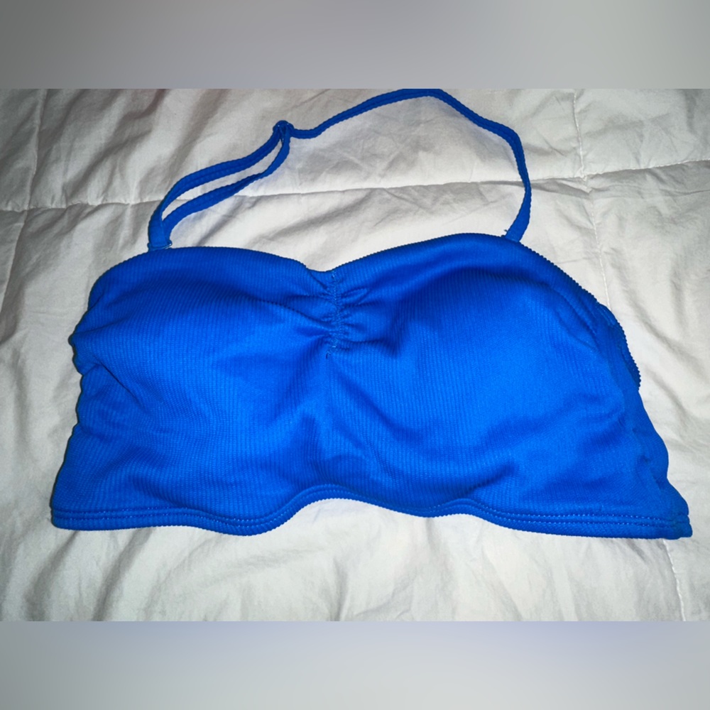 Blue medium bikini top new w/ tags